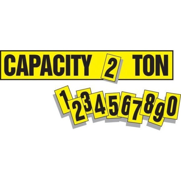 Accuform SEMICUSTOM SAFETY LABEL CAPACITY LVHR580 LVHR580